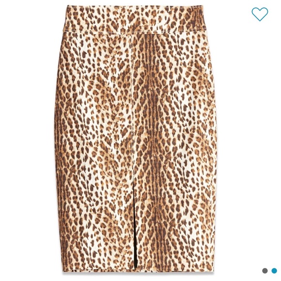 Rachel Roy - Slit Leopard Print Pencil Skirt - Picture 2 of 2